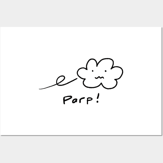 Parp! Fart doodle. Wall Art by Sketchy